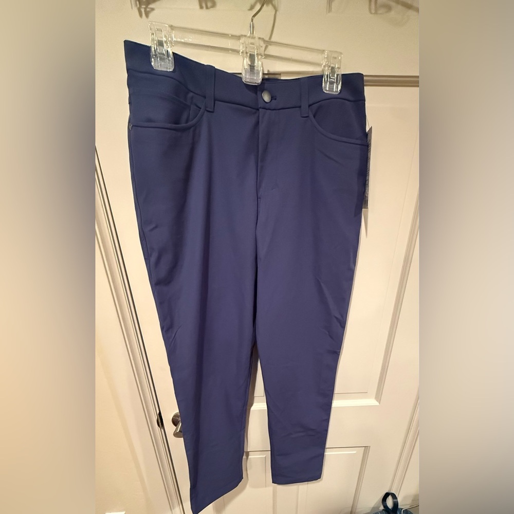 NWT Men’s Lululemon ABC Classic Fit Warpstreme Blue Pants 30, 32” Length GTBB